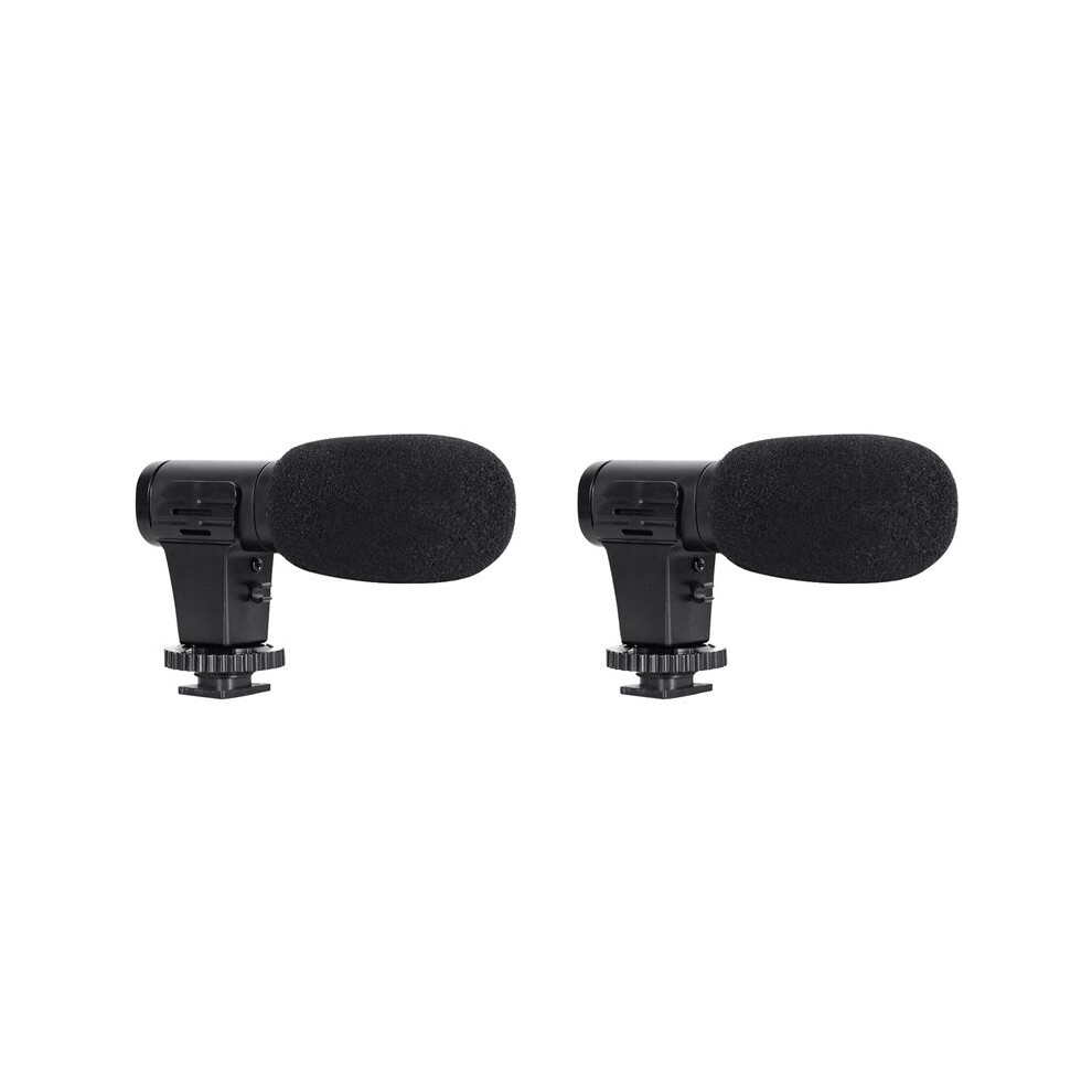 2X Video Microphone -Camera Condenser Record Interview Vlog Mic For Phone Dslr Camera 3.5Mm Microphone 6132555103111