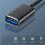 3X 2 in 1 USB 3.0 OTG Adapter Cable Type-C Micro-USB to USB 3.0 Interface Converter Black 3