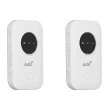 2X LTE 4G 5G Modem Router, 300Mbps Hotspot to 10 Devices, SIM Card Slot, 2100mAh Battery, for Travel, Business Trip