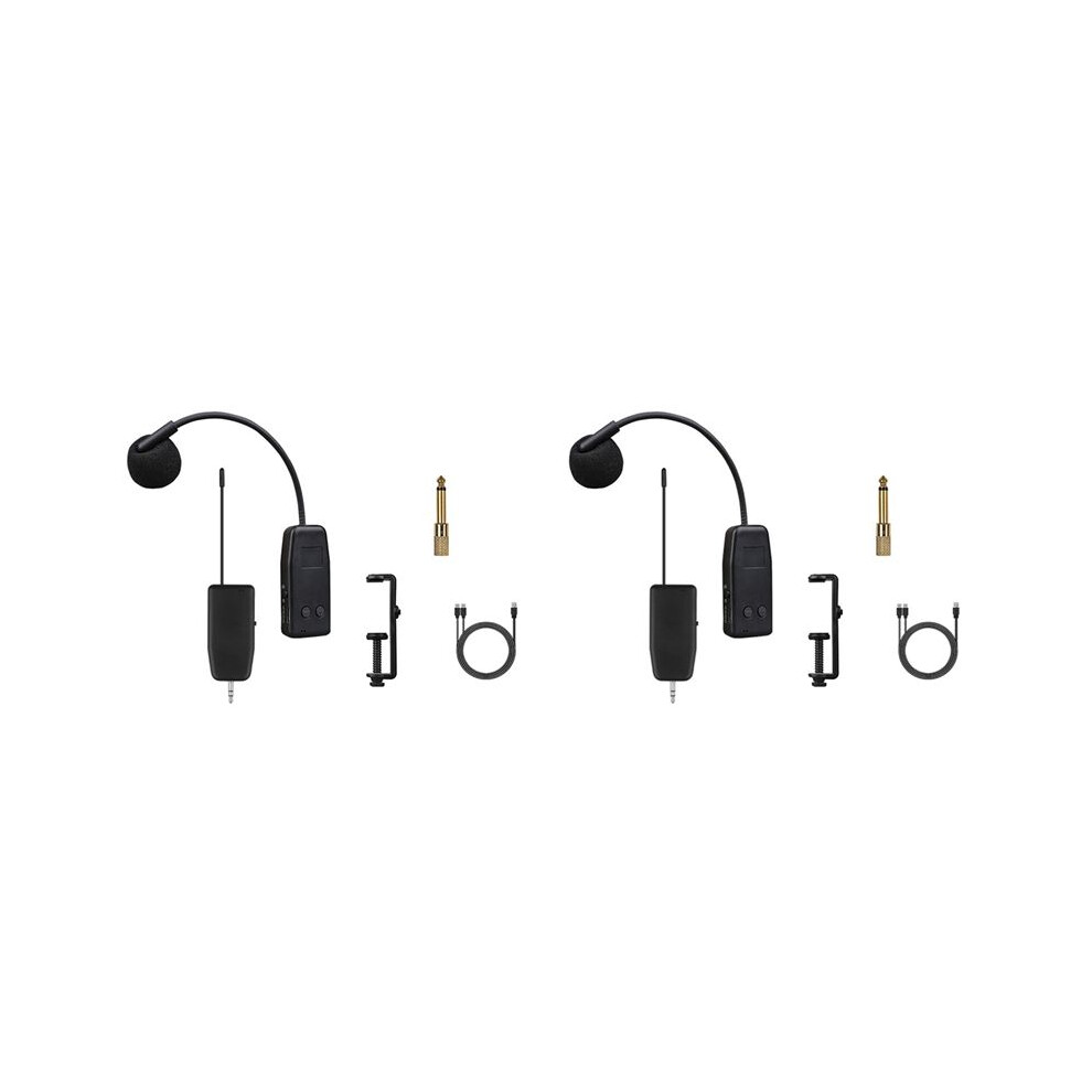 2X Violin Wireless Microphone Musical Instrument Microphone Stage Performance Audio Receiver And Transmitter Long Clip 4711551076517
