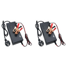 2X Carregador de Bateria de Fosfato de Ferro Lifepo4 de 14,6 V 10 A para Bateria de Fosfato de Ferro de Lítio de 12,8 V 4S Plugue UE
