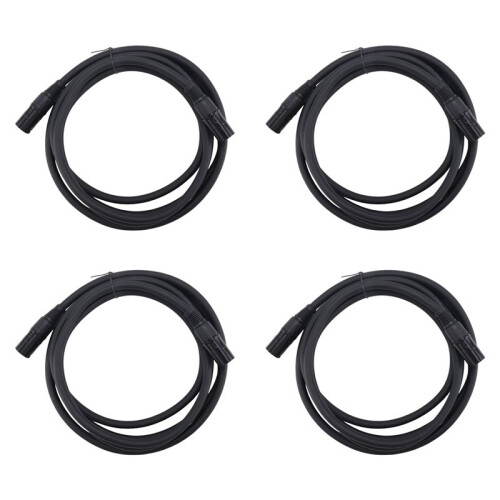 4X CAT6 Ethercon Cable EtherCON-Compatible RJ45 Connector for Studio Setups, Touring, Stage Production, Concerts 3 Meter