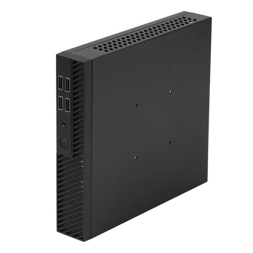 2X DX01 Thin  ITX Desktop Computer Chassis Thin Half Height Computer Chassis Portable Desktop Computer Case 2