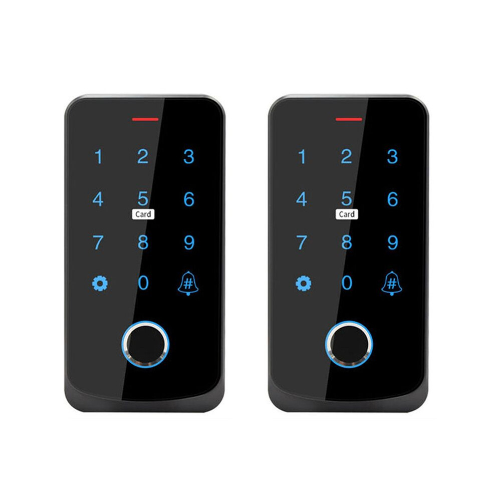2X Tuya App Access Control Keyboard Remote Control Rfid Ic M1 Card Fingerprint Access Keypad Tf9-Tuya Black 6033581151018