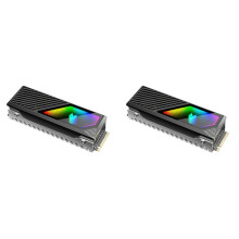 2X M2 SSD HDD Cooler ARGB Solid State Drive Heat Dissipation Vest NVME SSD2280 Brass Heat Sink M2 Heat Sink with Fan A