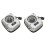 2X PC Water Cooling Flow Meter Indicator 12V Small 3pin Interface G1/4 Thread Pom Rustproof Computer Flow Meter Silver 1