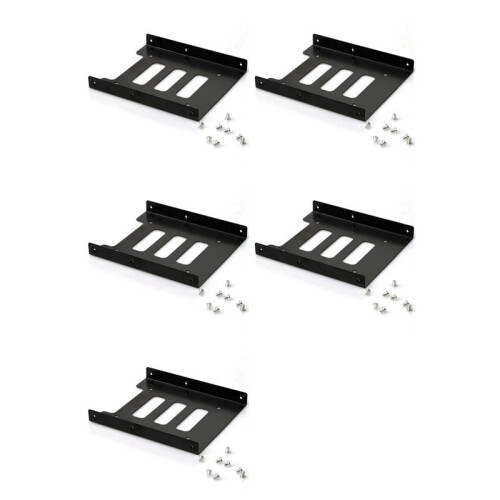 5X Hard Disk Bracket 2.5 to 3.5 Hard Disk Cage Hard Disk Bracket Multi-Function Solid State Drive SSD Bracket