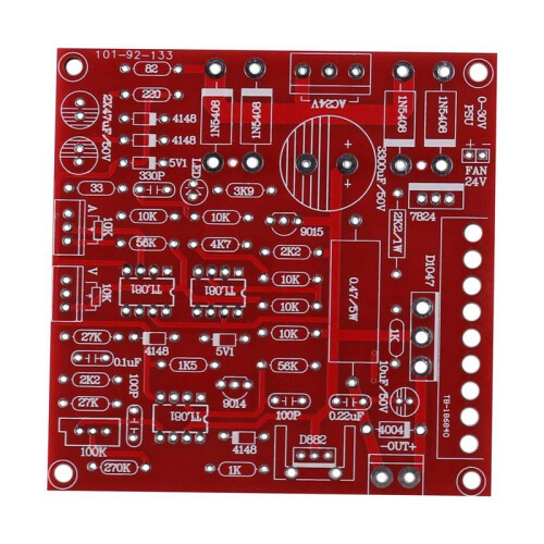 5X 0-30V 2mA-3A Adjustable  Regulated Power Supply DIY Kit Short with Protection 2