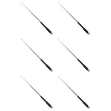 6X Telescopische Antenne SMA-Male VHF 136-174MHz Walkie Talkie Staafantenne voor   VX6R 7R