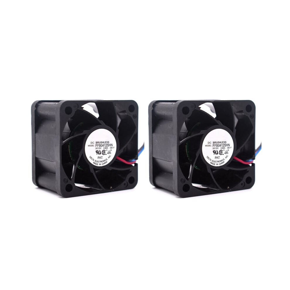 2Pcs Ffb0412shn 4028 12V 0.6A Micro-Violent Air Flow Fan 40X40x28mm Cooler Fan Cooling Fan For Awp8 Psu 6134064351564
