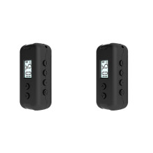2X Pocket FM Radio Portable DSP Radio 50-108MHz with LCD Display 3.5mm Headphones Sports Handheld Radio-Black