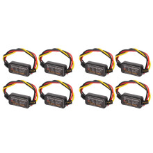 8Pcs 16 Modes Adjustable LED Brake Light Flasher Strobe Controller Universal for Car Motorcycle