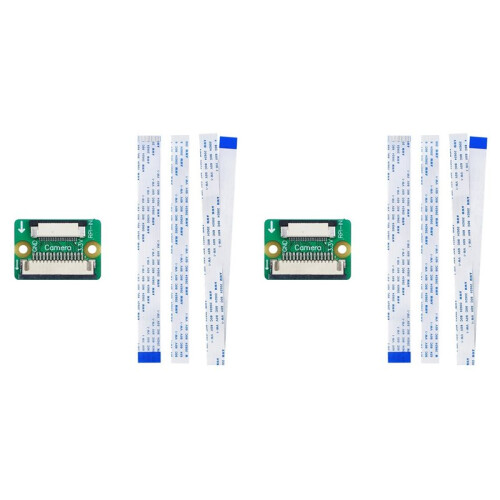 2X 15pin to 22pin Adapter Board  Display Cable and CSI Camera Cable Adapter Board for Raspberry Pi 5