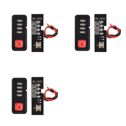 3 Set Electric Drill Battery Indicator LED Display for  18V /21V Lithium Batteries 18650 Capacity Visual Tool