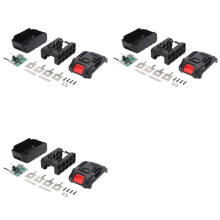 3X Koffer für Elektrowerkzeuge, BMS, 21-V-Akku-Aufbewahrungsbox für Kabellosen Elektrischen Winkelschleifer, Schneiden, 18650-Akkufach