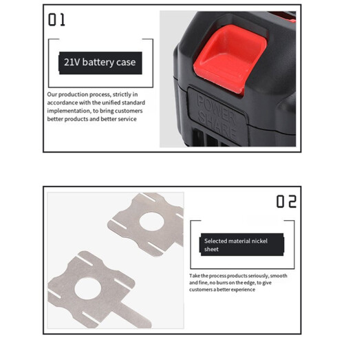 3X Power Tools Case BMS 21V Battery Storage Box for Wireless Electric Angle Grinder Cutting 18650 Battery Case 2