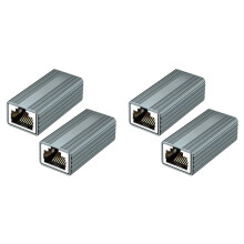 10Gbps RJ45 Connector Female to Female Gigabit Network Extender for Cat8 Cat7 Cat6 Cat5 Ethernet Cable Adapter 4Pcs