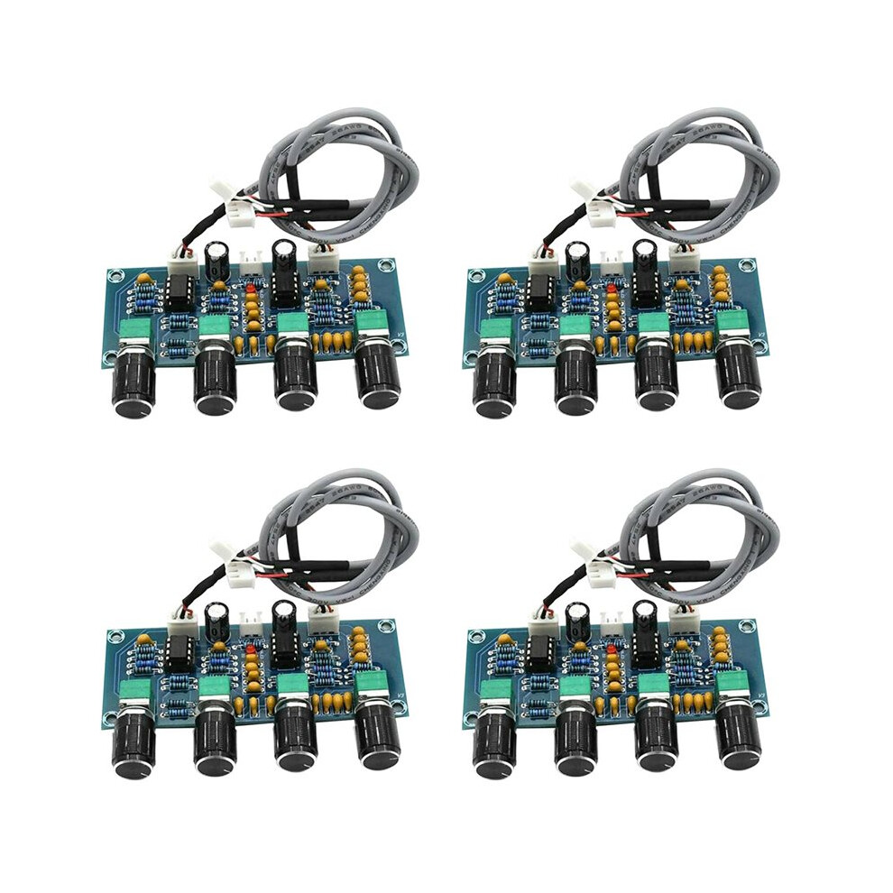 4X Xh-A901 Ne5532 Tone Board Preamp Pre-Amp With Treble Bass Pre-Amplifier Board 6032447345103