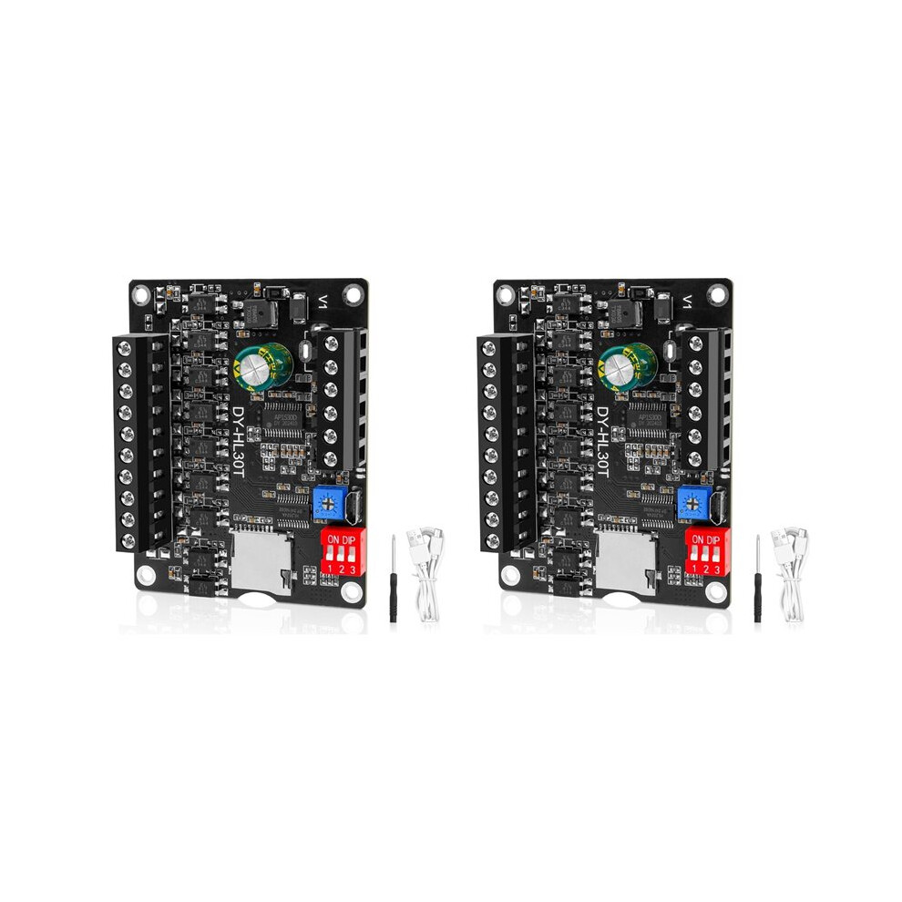 2X 30W Digital Voice Recorder Module with Playback - High-Fidelity Sound Control, Supports TF Card WAV  12V 24V MP3