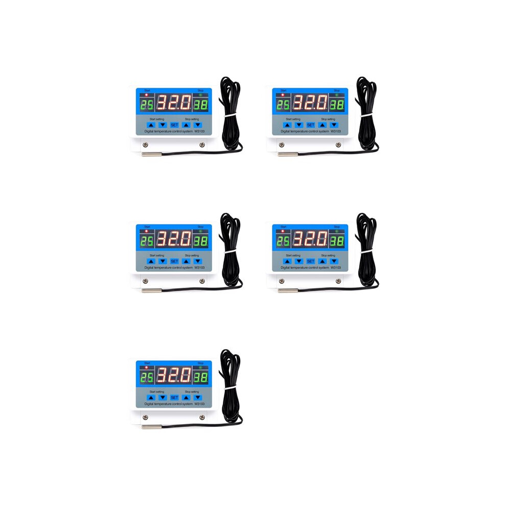 5X Digital Temperature Controller 220V Max 5000W 30A -19 To 99 Temperature Controller Xh-W3103 6033717032525