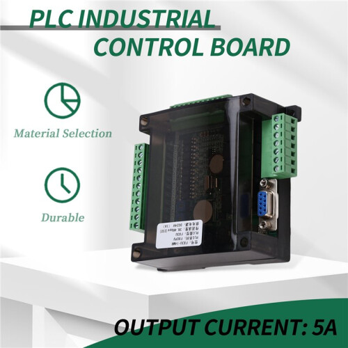 2X FX3U 14MR 6AD 2DA RS485 8 Input 6 Relay Output 6 Analog Input 2 Analog (0-10V) Output PLC Controller Board 1