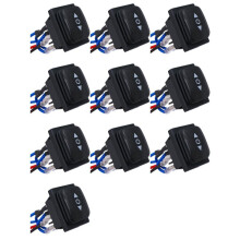 10X Momentary Polarity Reverse Waterdichte Bedieningsmotoractuator 6-Pins 3-Positie Tuimelschakelaar