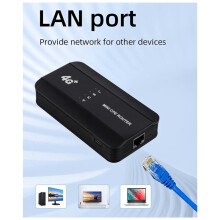 2X Neuer 4G MIFIs Wifi 6 Router Tragbares WLAN mit LAN-Wireless-Port WLAN-Router  CPE Outdoor-Hotspot Pocket Mifi