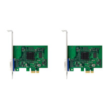 2X ST425 PCIe X1 AST2400 2K VGA Card 1920 X1200 32bpp@60Hz for Win10/Win 11 32/64 PCIE Expansion Card Adapter