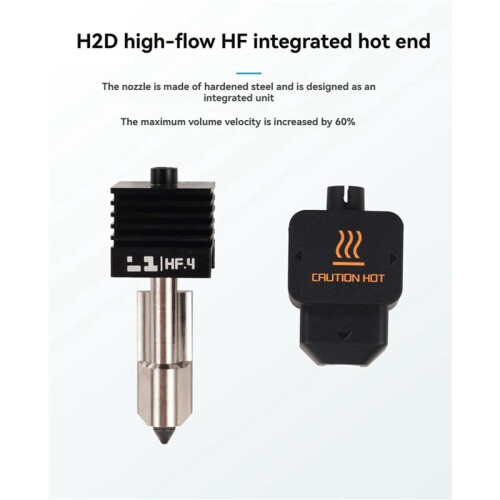 2X High Flow Hotend for  H2D Assembly Hotend Kit 0.4mm Replaceable Nozzle for Bamboo Lab H2D / A1 3D Printer 1