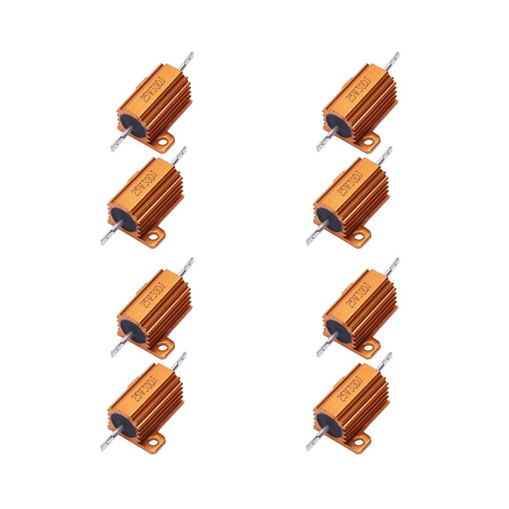 8 Pcs Aluminum Clad Wire Wound Resistors 25W 30 Ohm 5% 6031788920574