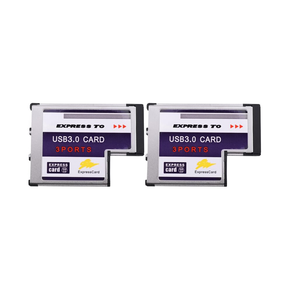 2X 3 Port Hidden Inside Usb 3.0 To Express Card 54Mm Adapter Converter Chipset Fl1100 6031681240915