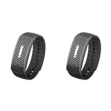 2X Muggenwerende Armband USB Oplaadbare Anti-Muggenwerende Polsband voor Volwassenen en Kinderen Zwart