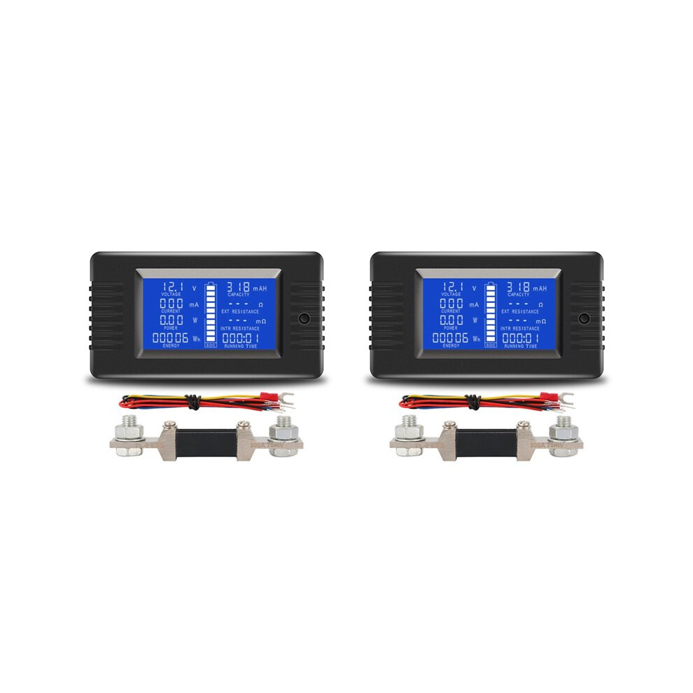 2X Pzem015 Digital 0-200V Voltage Current With 300A Shunt Car Battery Tester Voltage Meter Monitor 12V 24V 48V 4712060466417