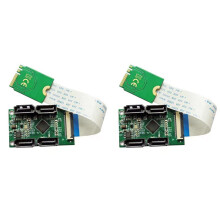 2PCS ASM1064 M.2 WiFi to 4 3.0 Adapter Extension Cables Connector