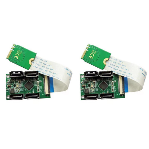 2PCS ASM1064 M.2 WiFi to 4  3.0 Adapter Extension Cables Connector