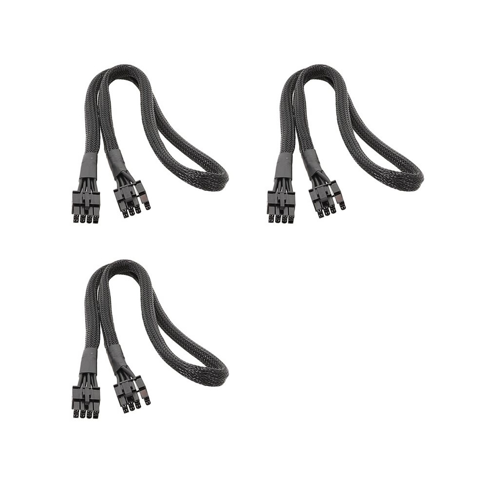 3X Gpu Pcie 8Pin To 8Pin (6+2)Pin Power Supply Cable For Msi Mag A850gl Atx3.0 A750gl Atx3.0 A850gl(White) Atx3.0 60Cm White 4713360058272