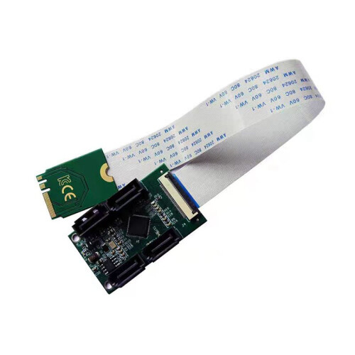 2PCS ASM1064 M.2 WiFi to 4  3.0 Adapter Extension Cables Connector 2