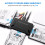 3X Adaptador  para USB IDE USB 3.0 2.0 Cabo Sata3 para HDD SSD de 2,5 3,5 Polegadas Conversor IDE  Adaptador, Plugue UE 4