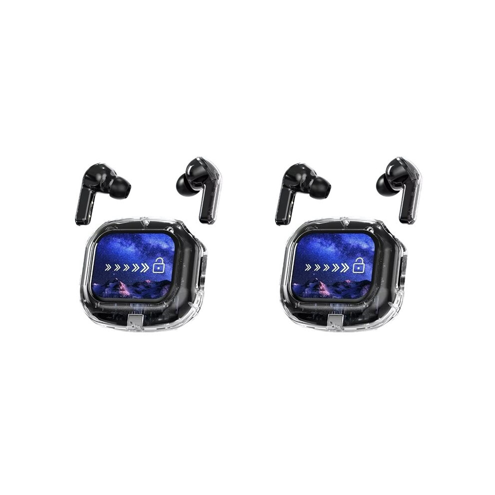 2X -Compatible Earphones Intelligenttouch Color Lcdscreen Earbuds Hifi Noise Reduction Stereo Earphones,B 4713623864497