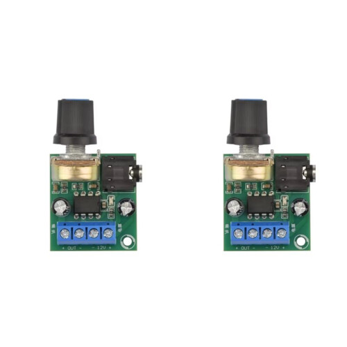 2PCS LM386 10W Audio Amplifier Board Mono 3.5mm  3-12V Volume Control  AMP Module Adjustable Volume