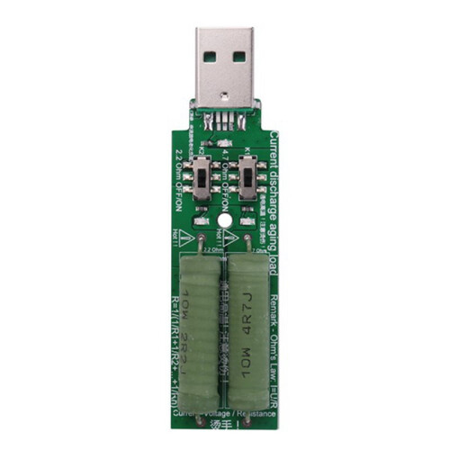 3X USB Resistor  Electronic Load with  Adjustable 5V1A/2A/3A Battery Voltage Discharge Resistance Tester 2