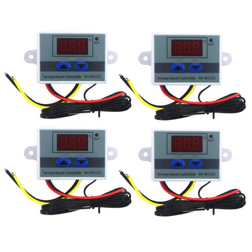 40Pcs 220V Ac Digital Led Temperature Controller Xh-W3001 for Incubator Cooling Heating  Thermostat Ntc Sensor 1
