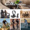 2X  Motorcycle Handlebar Control Hands-Free Calls Remote Control Wireless Bike Handlebar Media Controller 6