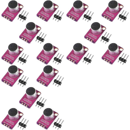 15Pcs GY-MAX4466 Electret Microphone Amplifier MAX4466 Module Adjustable Gain Breakout Board for