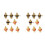 8Pair/16Pcs Gold Plated RCA Jack Connector Panel Mount Chassis Audio Socket Plug Bulkhead with NUT Solder CUP 1
