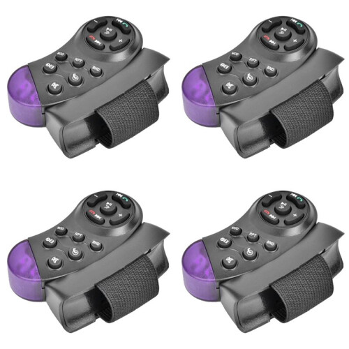 4X Universal Steering Wheel Wireless Remote Control 11 Buttons for Car CD DVD MP5 Player