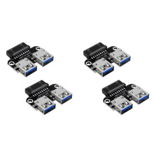 4 Stks USB 3.0 Moederbord Adapter USB 3.0 19 20 Pin Vrouwelijk Naar Dual USB 3.0 een Vrouwelijke Interne Header Adapter Converter