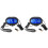 2X Interior Accessories 3 in 1 Car Voltmeter Thermometer Backlight LCD Digital Noctilucous Clock 12V/24V Car Electronic 1