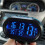2X Interior Accessories 3 in 1 Car Voltmeter Thermometer Backlight LCD Digital Noctilucous Clock 12V/24V Car Electronic 3