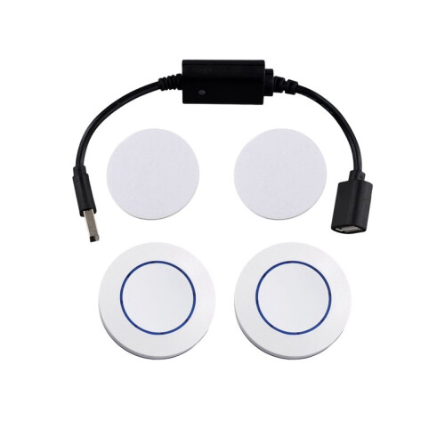 2X  5V Wireless RF Remote Control  Driver Power  OFF for USB LED Light Strip Reading Lamp Fan Toggle Model 1
